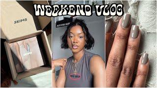 WEEKEND VLOG  working with skims nail appointment self care & more solo dates