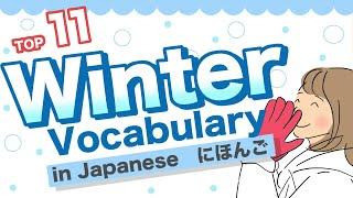 TOP 11 Winter Vocabulary in JapaneseSnow Frost Humidifier Sweater etc