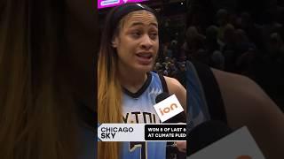 Chennedy Carter postgame sideline interview part 1
