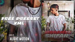 Free preset + XML  alight motion  badass edit  like junior retro  #alightmotionpreset