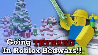 Going TRYHARD in Roblox Bedwars With My Friend