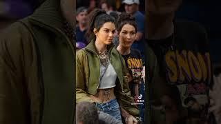 Kendall Jenner and Bella Hadid at Lakers game