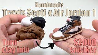 Handmade Travis Scott x Air Jordan 1 full polymer clay sculpturing process【Clay Artisan JAY】