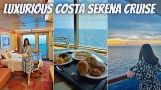 Largest Cruise In India Costa Serena  Mumbai to Goa  Room Tour Food Activities & More
