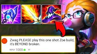 A Viewer BEGGED me to play this one shot Zoe build for 2 years... so I finally did it