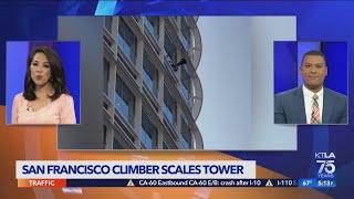 Man climbs SFs Salesforce Tower in protest against abortion