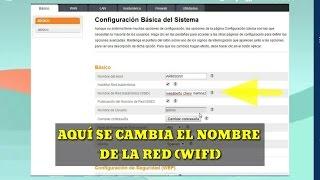 CAMBIAR NOMBRE Y CONTRASEÑA WIFI DE MODEM IZZI