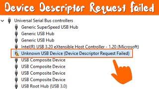 Fix Unknown USB Device  Device Descriptor Request Failed  Windows 1011