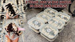 BIKIN PESANAN 15 BOX DESSERT MINI KUKUS 8000AN ENAKNYA DILUAR NALAR TORNADO CAKE