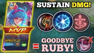 CICI BEST BUILD TO DOMINATE RUBY IN EXP LANE‼️ must try  CICI VS. RUBY -MLBB