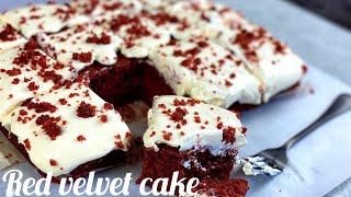 How to make a red velvet cake with cream cheese frosting