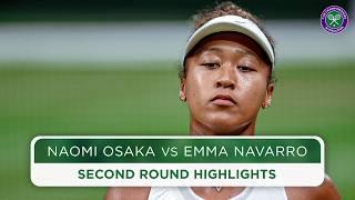 Grand Slam Champion bows out  Naomi Osaka vs Emma Navarro  Highlights  Wimbledon 2024