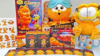 The Garfield Movie Toys Unboxing Review  Burping Garfield Eating Lasagna  Blind Box Surprise