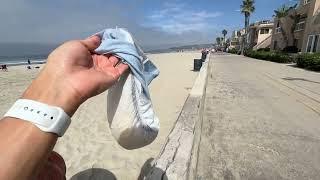 Disposing my DryNites in Mission Beach San Diego CA USA