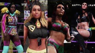 WWE 2K18  Naomi & Cameron vs Billie Kay & Peyton Royce Fantasy Warfare