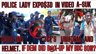 POLICE-Lady EXP0$3D-Ina VIDEO A-$UK-H00D In The JCF UNIFORM + If That Was MY SON Smaddy HAFI-D3@D?