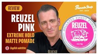 Hard styling paste with a heart  Reuzel Pink Extreme Hold Matte Pomade  German + English subtitles