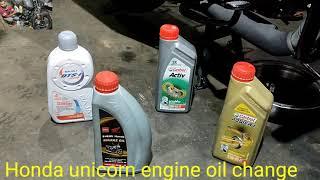 Honda unicorn best engine oil Castrol power 1 ️‍