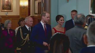 Duchess of Cambridge stuns in red at historic ceremony in Canada