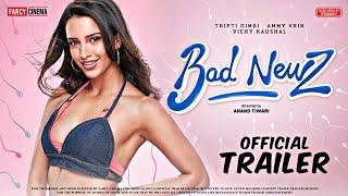 Bad Newz trailer  Release date  Vicky kaushal Triptii dimri Ammy vrik Bad newz teaser trailer