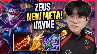 ZEUS CRAZY NEW META VAYNE TOP - T1 Zeus Plays Vayne TOP vs Aatrox  Season 2024