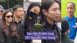 HHen Niê Thùy Tiên Lan Ngọc Midu và chồng buồn bã đi viếng Tổng Bí thư  Nguyễn Phú Trọng