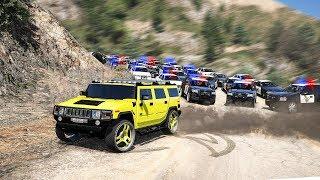 УГАРНАЯ ПОЛИЦЕЙСКАЯ ПОГОНЯ ЗА HUMMER H2 ПОЛИЦЕЙСКИЕ ДОГОНЯЛКИ В ГТА 5