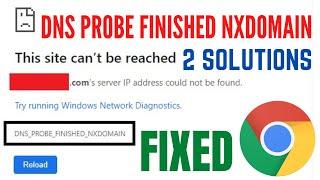 How To Fix DNS PROBE FINISHED NXDOMAIN  Fix dns_probe_finished_nxdomain in chrome Quick Way