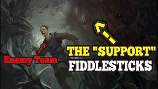 SUPPORT FIDDLESTICKS 1V9 CARRY  MY TEEMO WAS GRIEFING