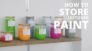 How to Store Leftover Paint  HGTV