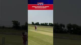 WATCH Sports Minister Anurag Thakur Plays Cricket with Locals in Hamirpur Himachal Pradesh #shorts