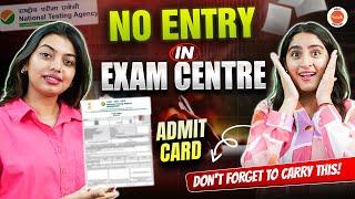  NEET 2024 Things to Carry to the Exam Hall  How to Fill Admit Card  Must Watch 