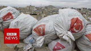 Inside rebel-held Syrian town near Afrin frontline - BBC News