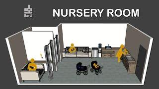 Ruang laktasi fasilitas ibu menyusui - nursery room