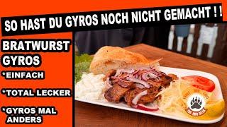 Bratwurst Gyros vom Grill - Gyros mal anders lecker  The BBQ BEAR