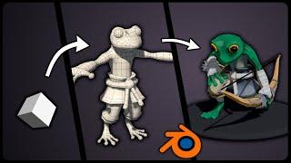How to Make a 3D Game Character  Blender
