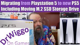 Migrate from PS5 to PS5 via backup and restore including moving an M.2 SSD storage drive