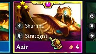 3 star Azir ⭐⭐⭐ Glory to Shurima  TFT Set 9