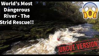 River Wharfe - Kayaking the Deadly Bolton Strid The lethal Bolton Strid rescue - uncut