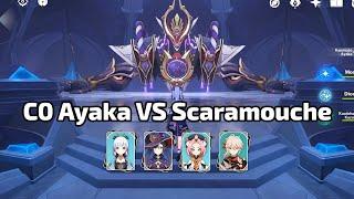 Genshin Impact - C0 Ayaka VS Scaramouche Boss Fight