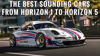 Forza Horizon 5 4 3 2 1  Best Sounding Cars in Forza Horizon Games  25 Cars per Game