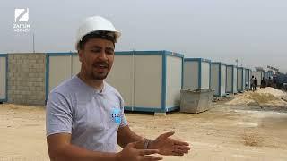 قطر الخيرية تستبدل 500 خيمة مهترئة بكرفانات مسبقة الصنع شمال حلب