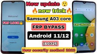 Samsung A03 Google account unlock without pc  SAMSUNG A03 CORE A032f FRP BYPASS Android 1112 