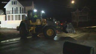 Connecticut shoreline towns continue clean up after flooding and before freezing temps