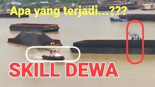 Manuver tug boat skill dewa di sungai mahakam