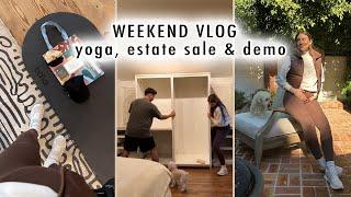 WEEKEND VLOG pregnancy yoga estate sales & demo  XO MaCenna Vlogs