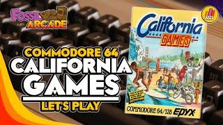 C64 California Games LETS PLAY  VIEWER POLL - Fossil Arcade