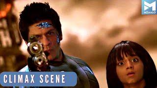 रा वन क्लाइमेक्स फाइट सीन   Ra One Climax Scene  Shah Rukh Khan Kareena Kapoor Arjun Rampal