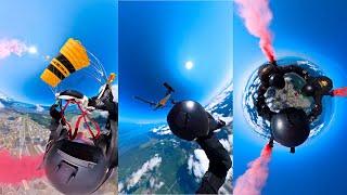 U.S. Army Parachute Teams Epic Canopy Maneuver at Arctic Thunder