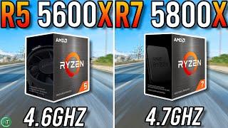 Ryzen 5 5600X vs Ryzen 7 5800X - RTX 3070 8GB